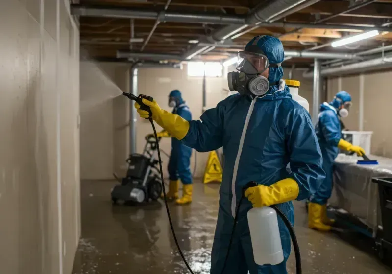 Basement Sanitization and Antimicrobial Treatment process in Pioche, NV